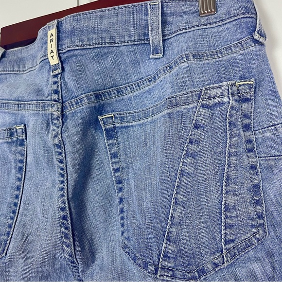 Ariat REAL Flare Leg Bootcut Western Cowgirl Denim Jeans Women's Size 33 Short - Picture 12 of 16